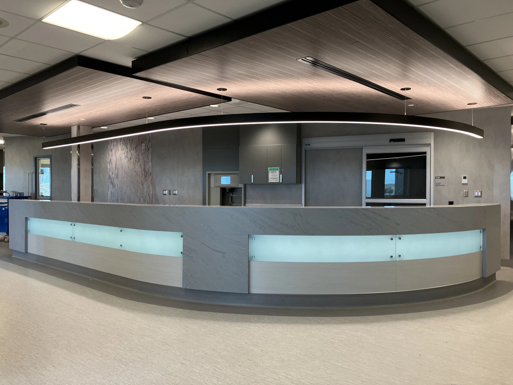Modern commercial interior representing completed project work